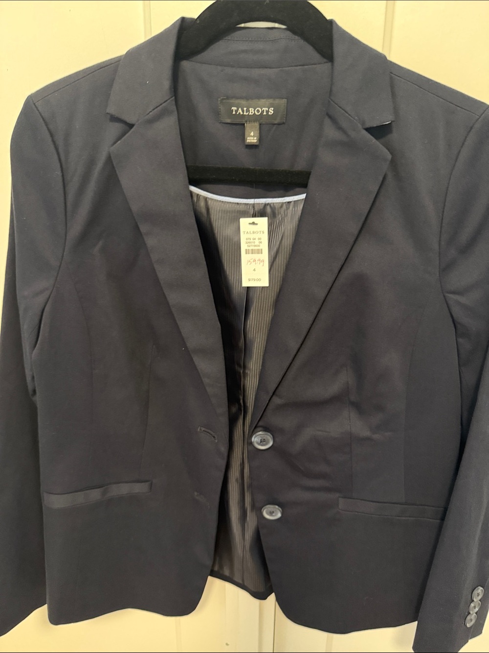 Talbots Dark Navy Women's Two-Button Blazer